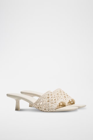 Mules à talons - Beige