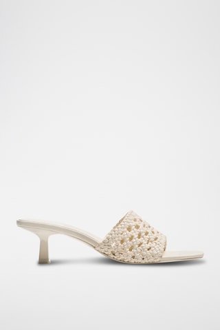 Mules à talons - Beige