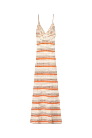Robe longue sans manches - Beige