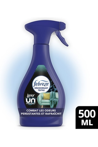 4 x Spray désodorisant textile Lenor unstoppables - 500 ml