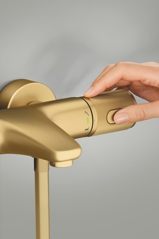Termostatico bagno/doccia QuickFix Cool Sunrise Spazzolato - Dorato