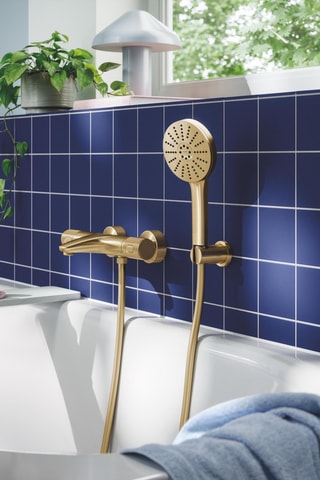 Termostatico bagno/doccia QuickFix Cool Sunrise Spazzolato - Dorato