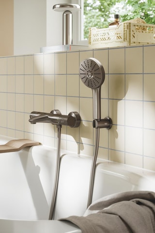 Termostatico bagno/doccia QuickFix Hard Graphite Spazzolato - Grigio scuro