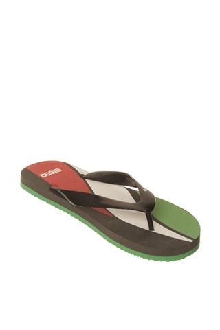 Slippers Flip  Zwart, rood en groen 
