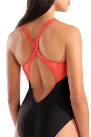 Maillot 1 pièce - Noir et corail