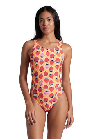 Maillot 1 pièce - Rouge et orange