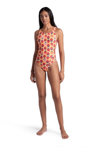 Maillot 1 pièce - Rouge et orange