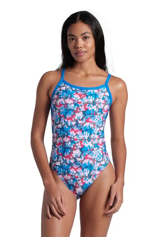 Bañador Multi Camo - Celeste y blanco
