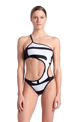 Asymmetrische Trikini Shou - Zwart