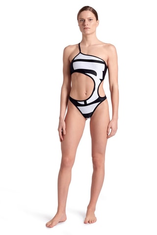 Asymmetrische Trikini Shou - Zwart