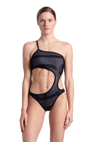 Asymmetrische Trikini Shou - Zwart