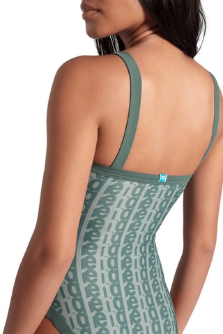 Badpak Monogram- Zeegroen