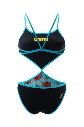 Dubbelzijdige Trikini - Zwart en Turquoise