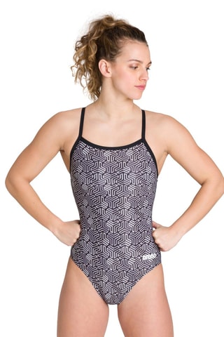 Maillot 1 pièce - Noir et écru