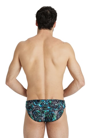 Bañador estilo slip - Negro y verde