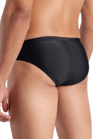 Bañador estilo slip - Negro y celeste