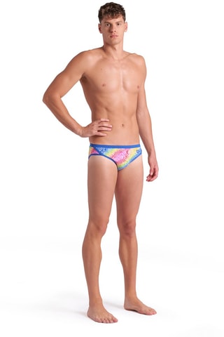 Bañador estilo slip - Azul rey y amarillo