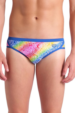 Bañador estilo slip - Azul rey y amarillo