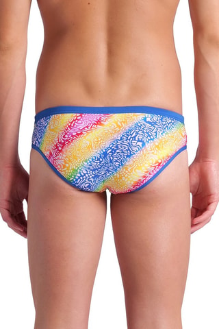 Bañador estilo slip - Azul rey y amarillo
