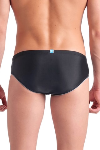 Bañador estilo slip - Negro y celeste