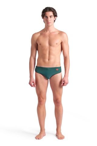 Zwemslip - Donkergroen en Rood