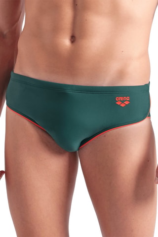 Zwemslip - Donkergroen en Rood