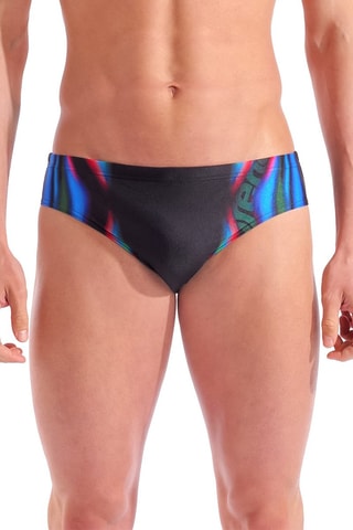 Bañador estilo slip - Negro y azul eléctrico