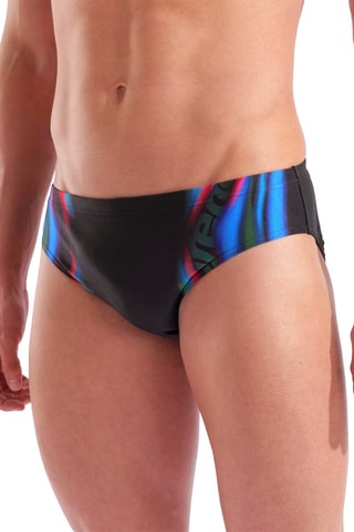 Bañador estilo slip - Negro y azul eléctrico