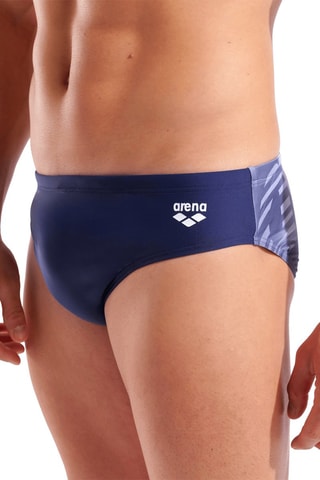 Bañador estilo slip - Azul marino y blanco