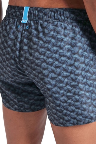 Short de playa - Verde y negro