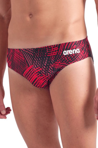 Bañador estilo slip - Rojo y negro