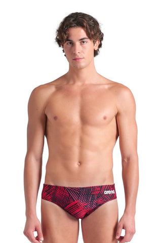 Bañador estilo slip - Rojo y negro