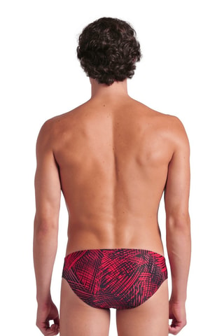 Bañador estilo slip - Rojo y negro