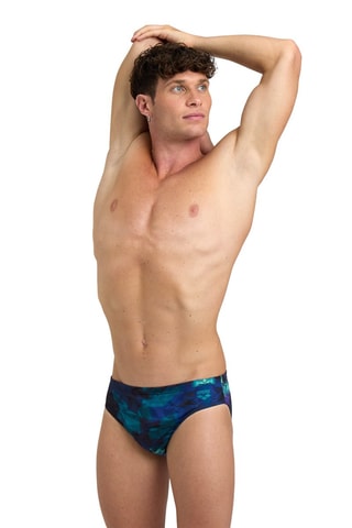 Bañador estilo slip - Negro y turquesa
