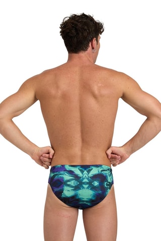 Bañador estilo slip - Negro y turquesa