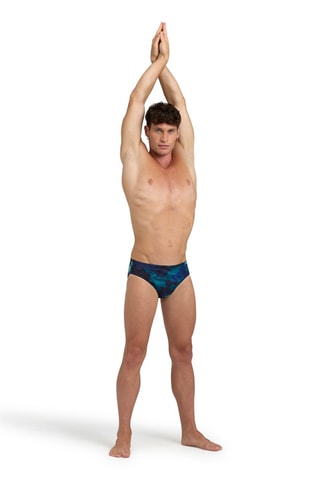 Bañador estilo slip - Negro y turquesa