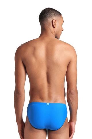 Bañador estilo slip Piping - Azul