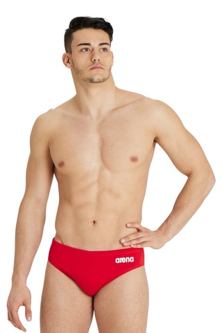 Zwemslip Solid Waterpolo - Rood