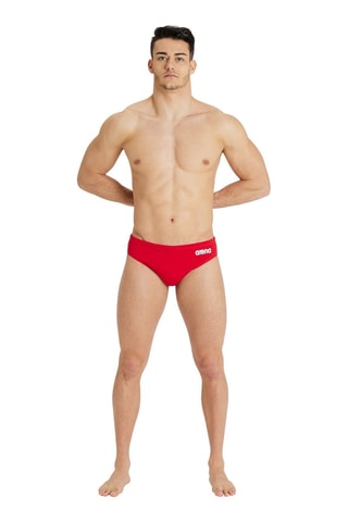 Zwemslip Solid Waterpolo - Rood