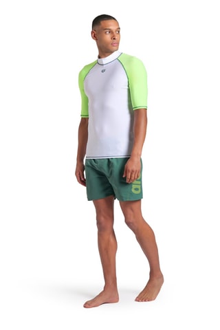 Top - Blanco y verde