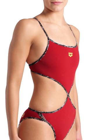 Dubbelzijdige Trikini Rule Breaker - Rood en Grijs