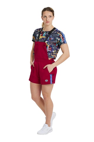Tuinshort Bordeauxrood