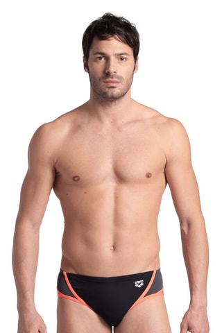 Bañador estilo slip Icons - Negro y antracita