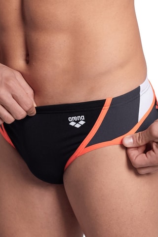 Bañador estilo slip Icons - Negro y antracita