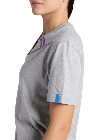 T-shirt - Gris chiné et violet