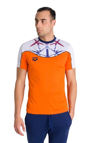 T-shirt - Orange et blanc