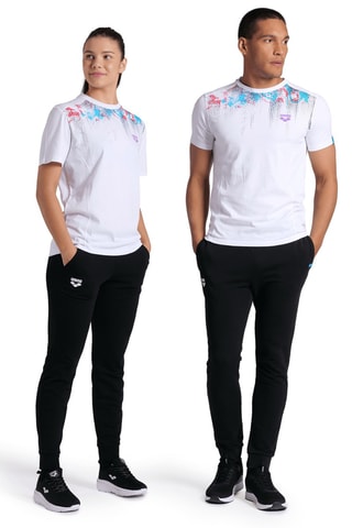 T-shirt - Blanc et violet