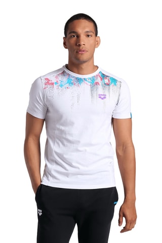 T-shirt - Blanc et violet