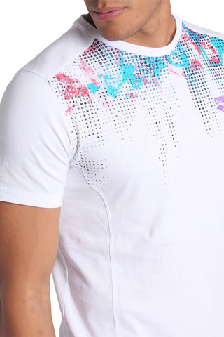 T-shirt - Blanc et violet