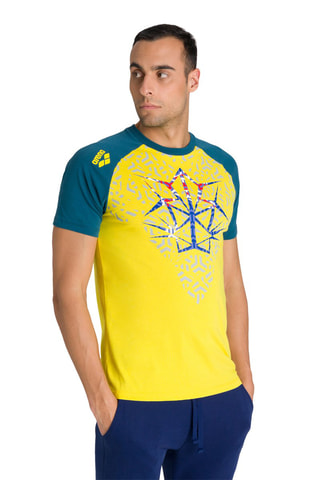 T-shirt Bleu canard